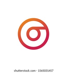 O letter logo template vector icon design