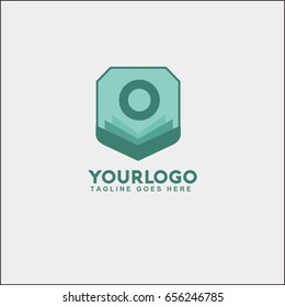 O letter logo vector. book logo vector.