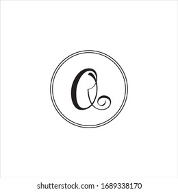 O letter logo vector design