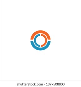 O letter logo vector design on white color background. o icon