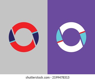 O Letter Logo - O letter - Vector, O Letter Logo Design, Orange letter logo design text - Famous O logos