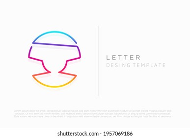 O letter logo, vector icon desing 