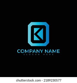 O-Buchstaben-Logo, Vektorgrafik-Design