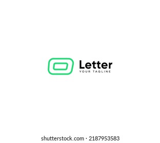 O Letra Plantilla de vectores de logotipo Símbolo abstracto de monograma