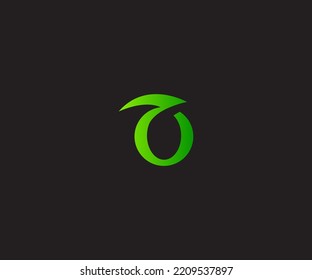 O Letra Plantilla de vectores de logotipo Símbolo abstracto de monograma