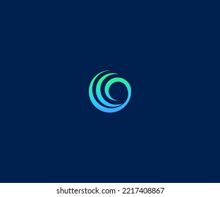 O Letter Logo Vector Template Abstraktes Monogramm Symbol. Für Business Sports, Technologie, Mode, Digital- und künftiges kreatives Logo verwendbar