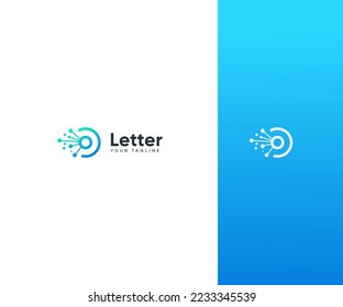 O Letter Logo Vector Template Abstraktes Monogramm Symbol. Für Business Sports, Technologie, Mode, Digital- und künftiges kreatives Logo verwendbar