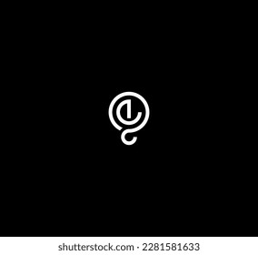 O Letra Plantilla de vectores de logotipo Símbolo abstracto de monograma 