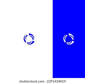 O Letra Plantilla de vectores de logotipo Símbolo abstracto de monograma 