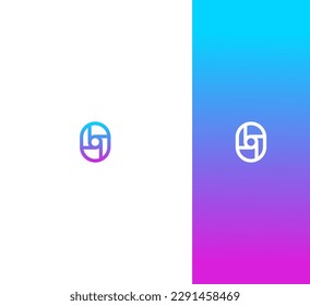 O Letra Plantilla de vectores de logotipo Símbolo abstracto de monograma 