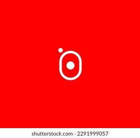 O Letra Plantilla de vectores de logotipo Símbolo abstracto de monograma 