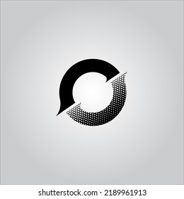 O letter logo. O Letter logo with white background. This is black letter logo. Use stylist fashion logo. Decorative design.