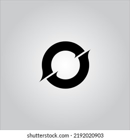 O letter logo. O Letter logo with white background. This is black letter logo. Use stylist fashion logo. Decorative design.