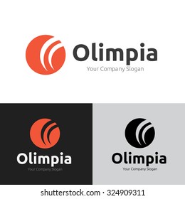 O letter logo,Vector Logo template