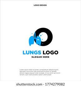 O Letter Lung Logo Template Illustration Design Illustration Design.