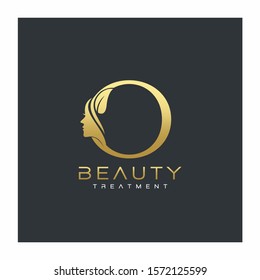 Letter O Beauty Logo Vector Icon Stock Vector (Royalty Free) 1498563212