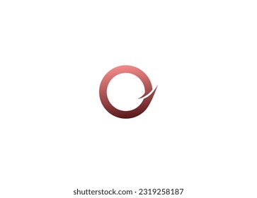 O letter Reverse icon vector Vector illustration can be used for web and mobile graphic design,letter O with wave element logo design for company and business, logo, eps10.