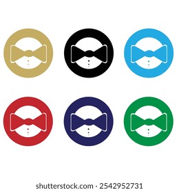 O Letter Tie Fashion Colorful Creative Logo.