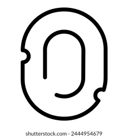 O letter typeface, vector Mice cheese uppercase font.