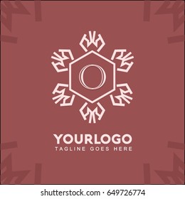 O letter vintage monogram set logo. Vector emblem for calligraphic luxury design and retro ornamental illustration.