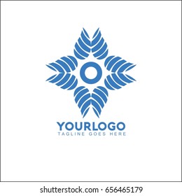 O Letter Water Wave symbol and icon Logo Template vector
