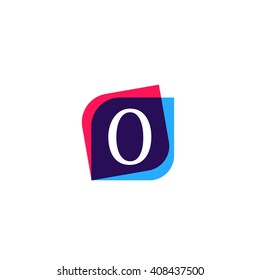 O letter zero sign company symbol vector design