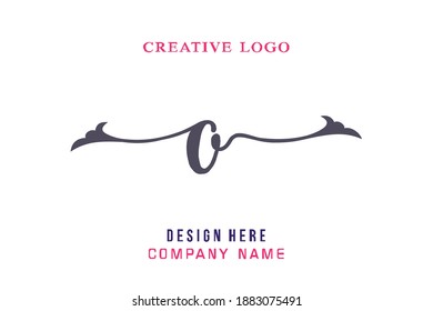 O lettering logo is simple, easy to understand and authoritative
