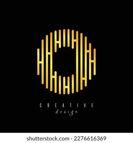 O logo. Abstract letter O logotype. Creative minimalism logotype. Universal modern geometric linear logo idea