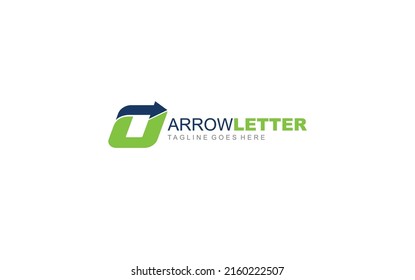 O logo business for branding company. arrow template vector illustration for your brand.