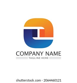 Logotipo O logotipo de círculo Tecnología empresarial y símbolos Diseño vectorial Gráfico