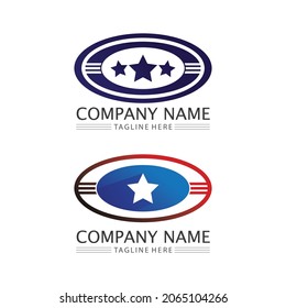 O logo Business Technology circle logo and symbols Vector Design Graphic