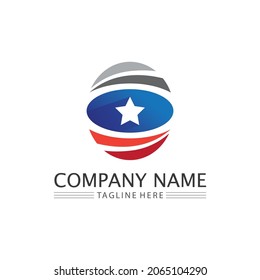 O logo Business Technology circle logo and symbols Vector Design Graphic