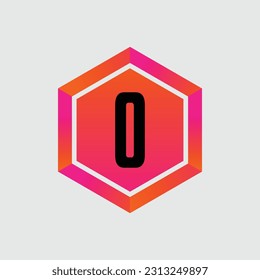 O logo Colorful Vector Design. Icon Concept. Abstract modern