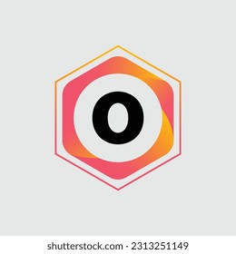 O logo Colorful Vector Design. Icon Concept. Abstract modern