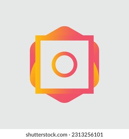 O logo Colorful Vector Design. Icon Concept. Abstract modern