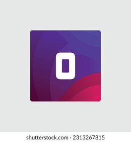 O logo Colorful Vector Design. Icon Concept. Abstract modern