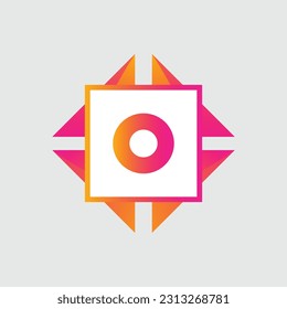 O logo Colorful Vector Design. Icon Concept. Abstract modern