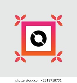 O logo Colorful Vector Design. Icon Concept. Abstract modern