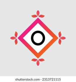 O logo Colorful Vector Design. Icon Concept. Abstract modern