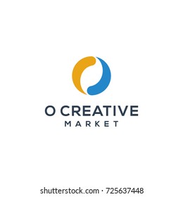 O Logo concept, vector illustration