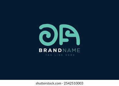 Design do logotipo O e A. OA abstract Letters Monograma de Logotipo. Este design de logotipo é o processo de criação de um símbolo visual que representa uma marca, empresa ou indivíduo.
