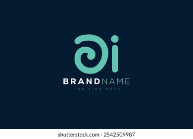 O and I logo design. OI abstract Letters Logo Monogram. This logo design is the process of creating a visual symbol that represents a brand, company, or individual.