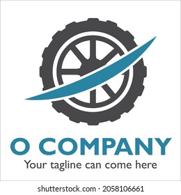 O logo design on Automotive theme
