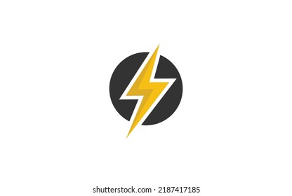 O logo energy vector for identity company. initial letter thunder template vector illustration for your brand.