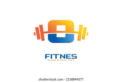 O logo gym vector for identity company. initial letter fitness template vector illustration for your brand.