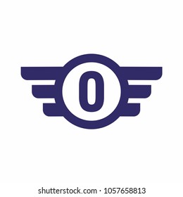 O logo icon vector. Fly logo