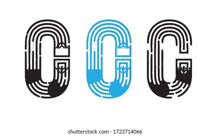 O logo, Initial Logo O, Vector, Logo type, Monogram, Letter, Design, Style