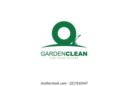 O logo lawncare for branding company. mower template vector illustration for your brand.