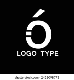 O logo on black background
