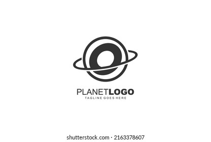 O logo planet for identity. world template vector illustration for your brand.